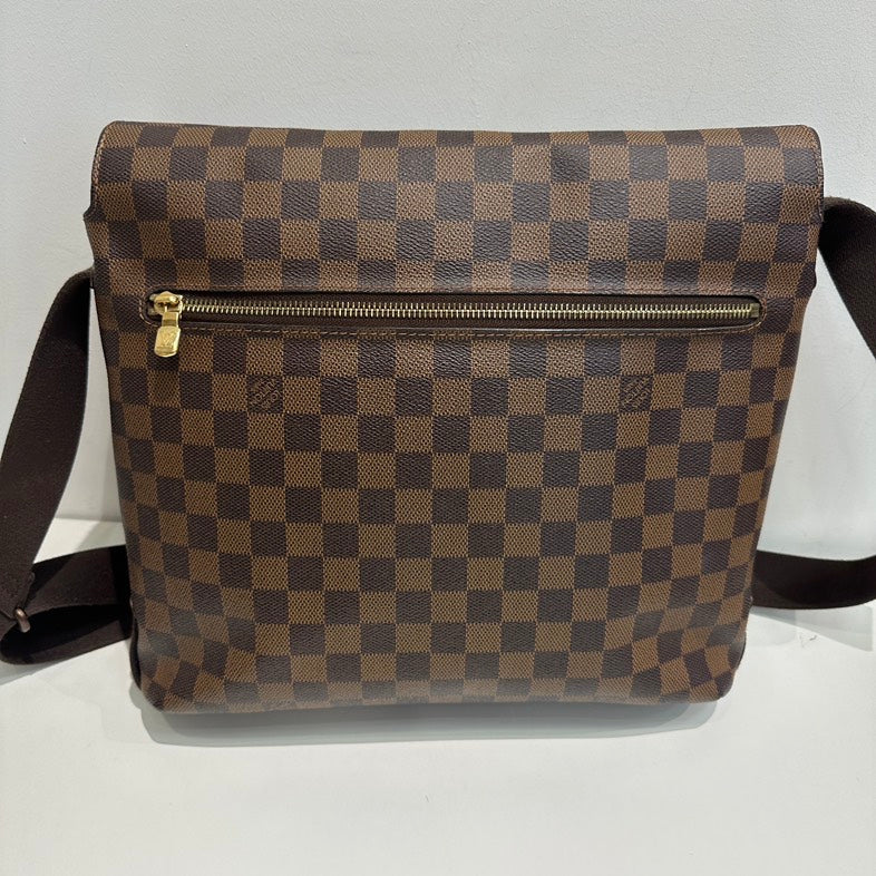 Louis Vuitton Damier Ebene Messenger Crossbody Bag - Brown