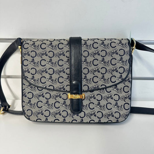 Luxury CELINE Crossbody Bag 2809 Black Canvas