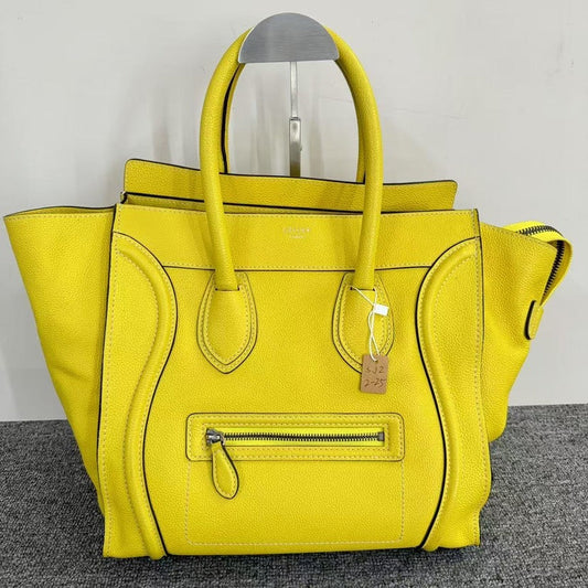 Luxury CELINE Luggage Bag SJZ2-25 Yellow Tote