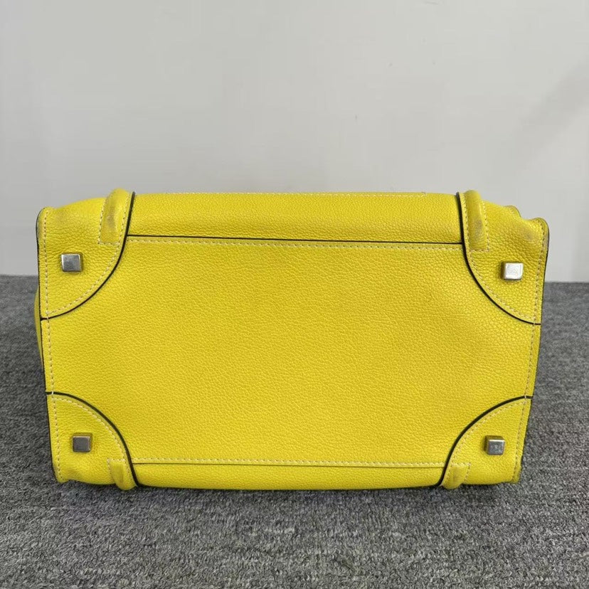 Luxury CELINE Luggage Bag SJZ2-25 Yellow Tote