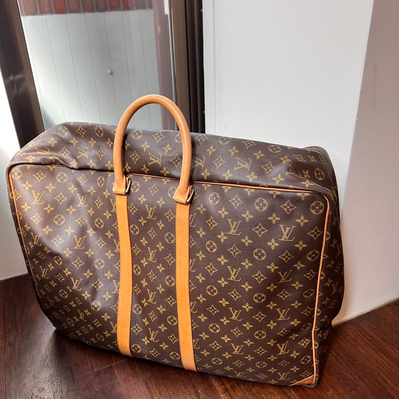 Louis Vuitton Monogram Leather Travel Bag Brown Luggage AF871