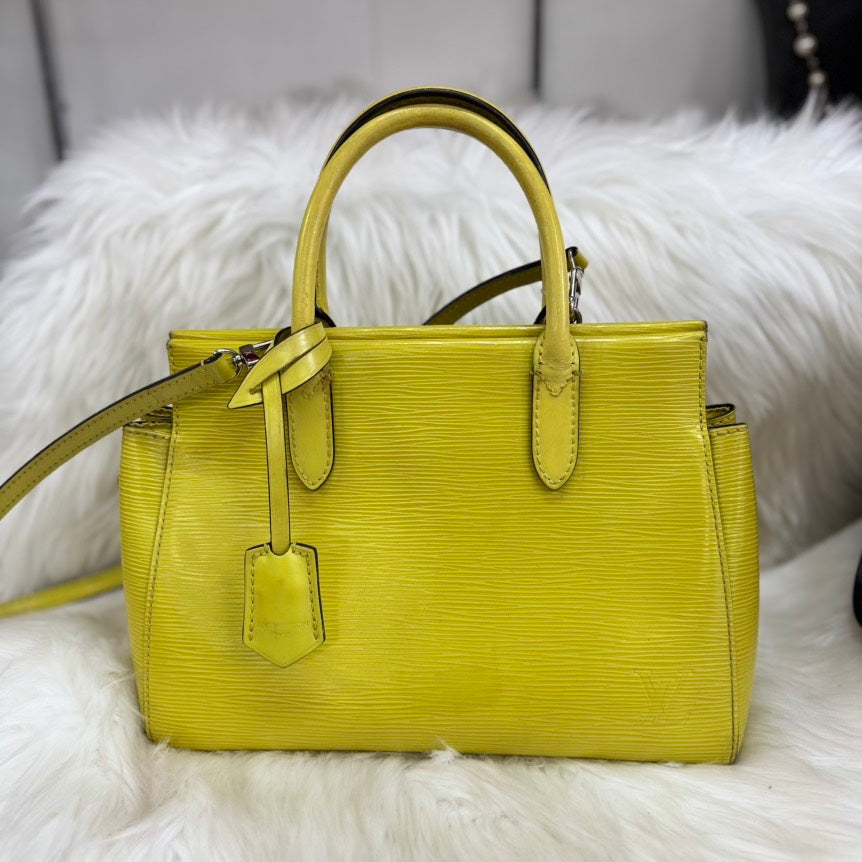 Louis Vuitton Vernis Marly BB Yellow Leather Crossbody Bag