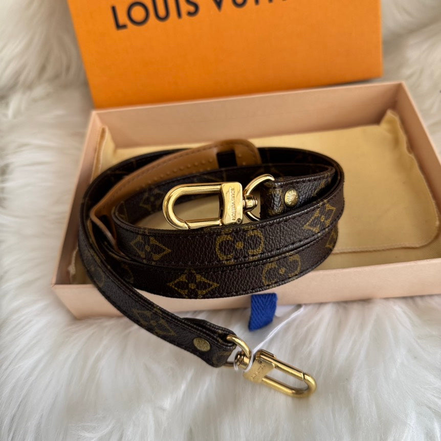 Louis Vuitton Monogram Strap Brown Bag Accessories 110cm