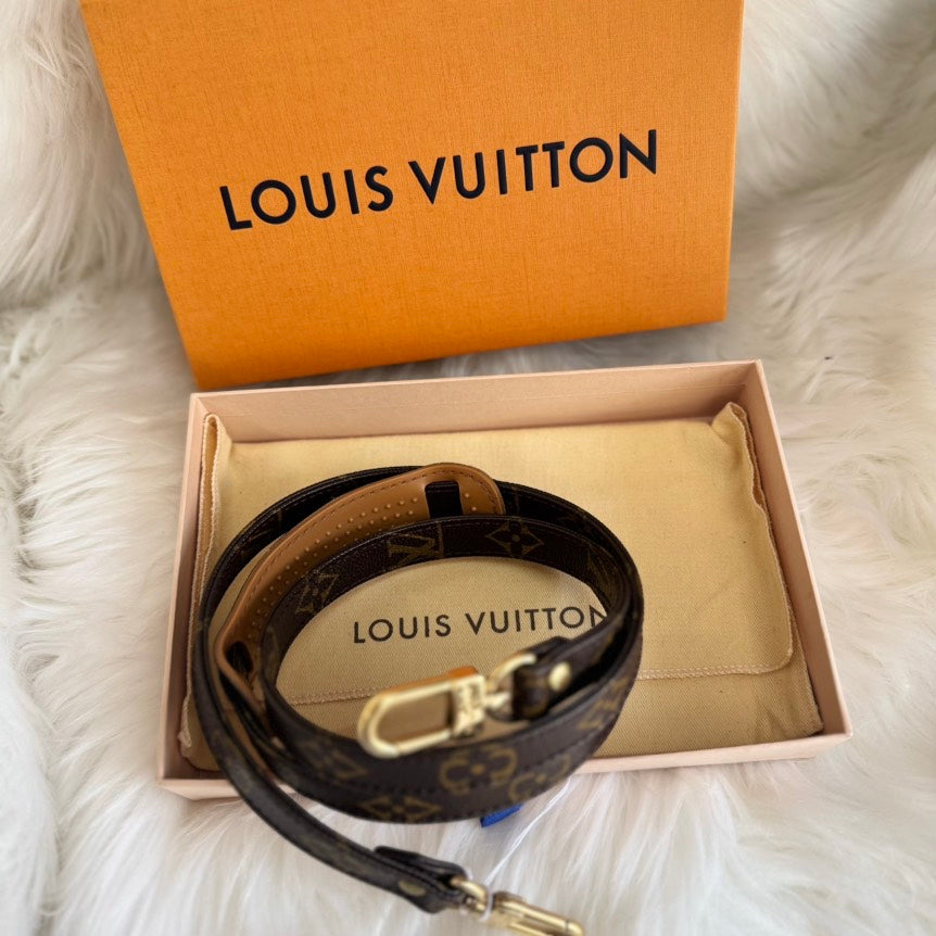 Louis Vuitton Monogram Strap Brown Bag Accessories 110cm