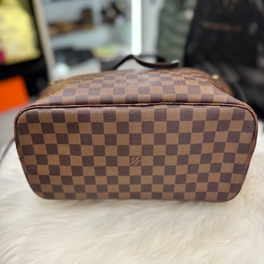 Louis Vuitton Neverfull MM Damier Ebene Tote Bag