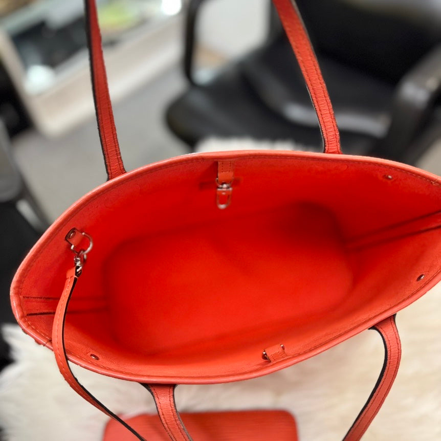 Louis Vuitton Epi Neverfull PM Orange Tote Bag