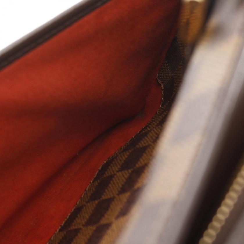 LOUIS VUITTON Saria Horizontal Damier ebene Handbag PVC leather Brown - A 2101218585209