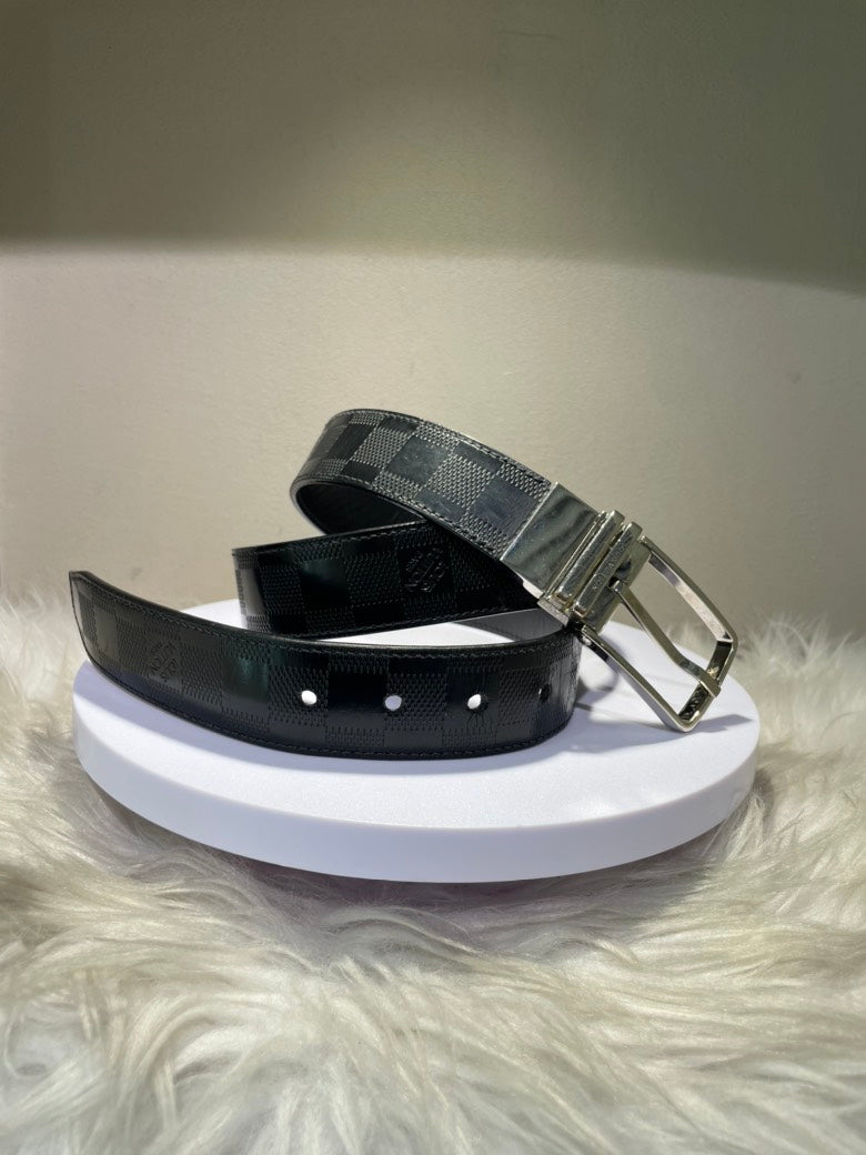 Louis Vuitton Damier Graphite Belt in Black Size 95