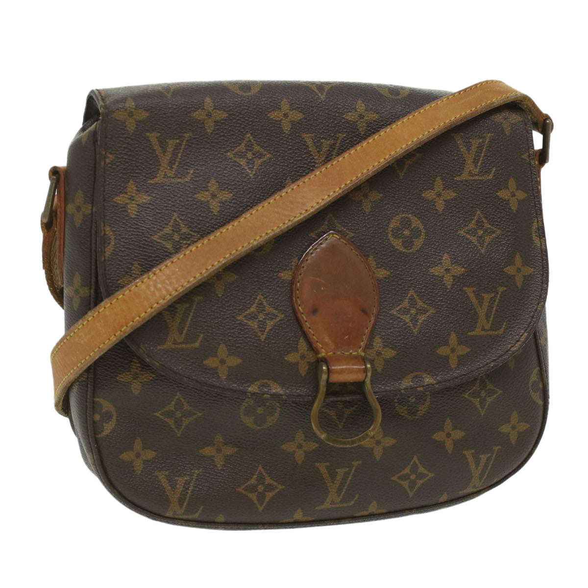 LOUIS VUITTON Monogram Saint Cloud GM Shoulder Bag LV Auth rd4280