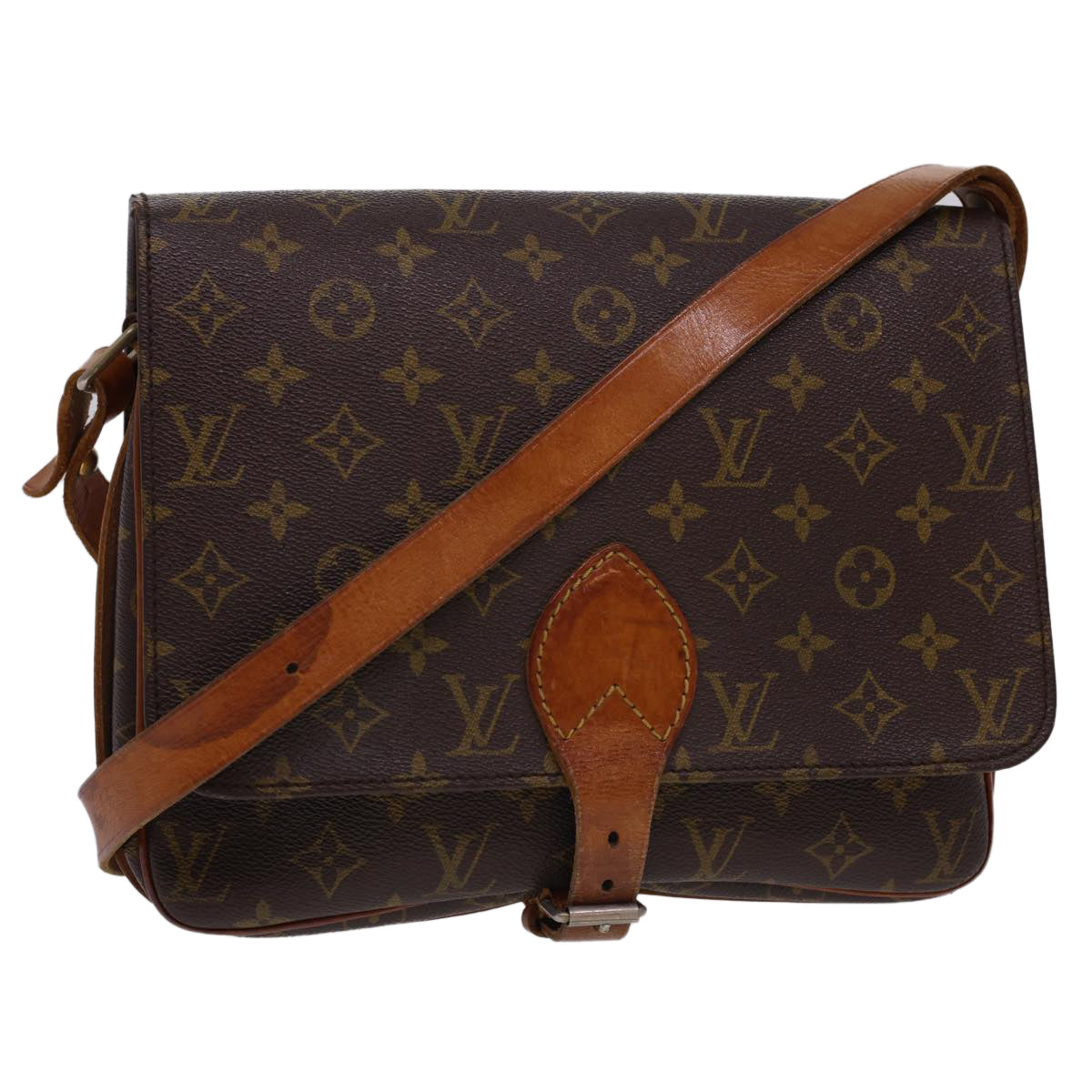 LOUIS VUITTON Monogram Cartouchiere GM Shoulder Bag M51252 rd4696