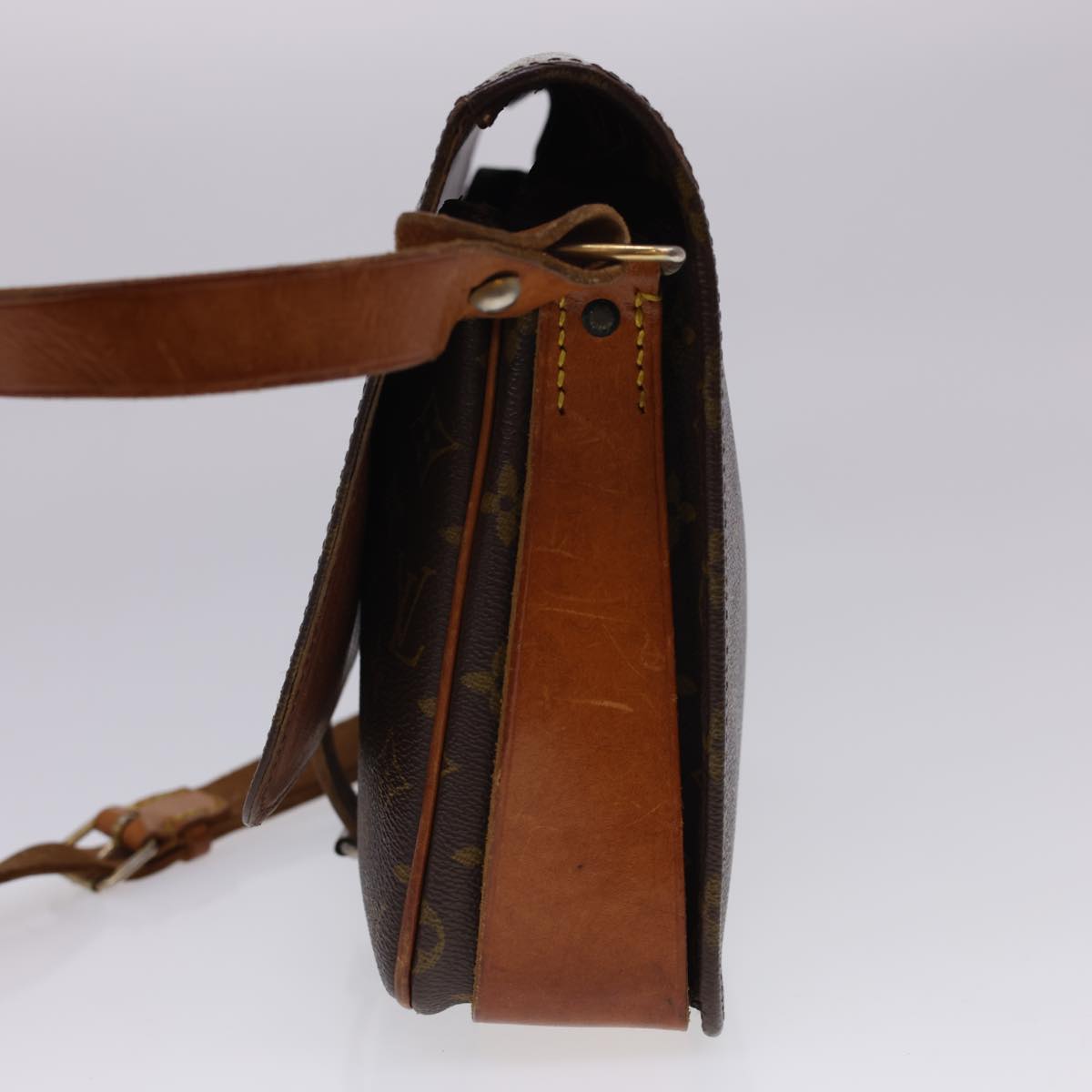LOUIS VUITTON Monogram Cartouchiere GM Shoulder Bag M51252 rd4696