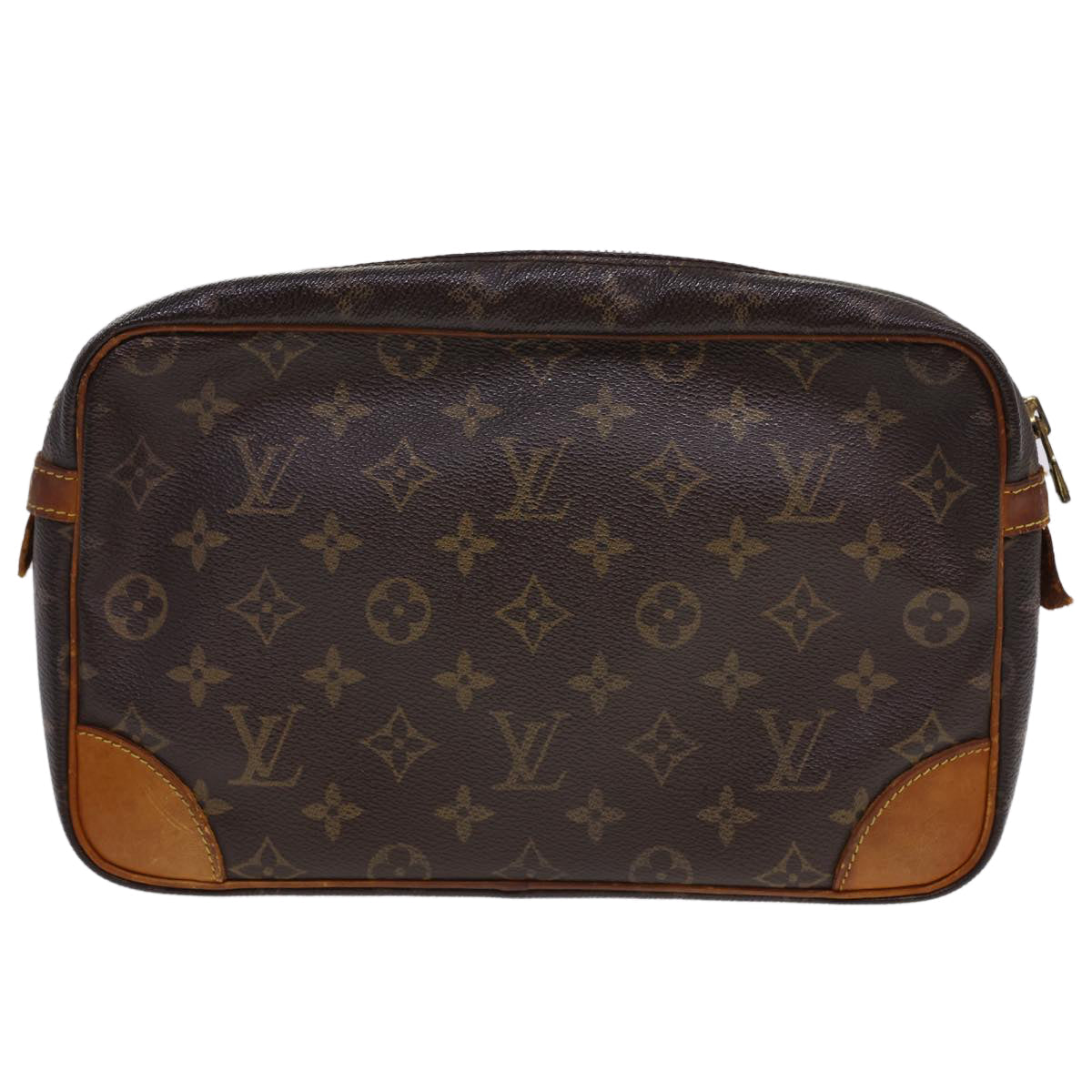 LOUIS VUITTON Monogram Compiegne 28 Clutch Bag LV rd4714