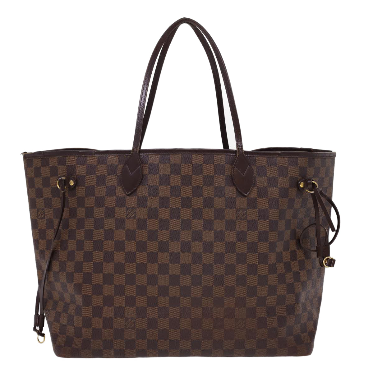 LOUIS VUITTON Damier Ebene Neverfull GM Tote Bag N51106 LV rd4774