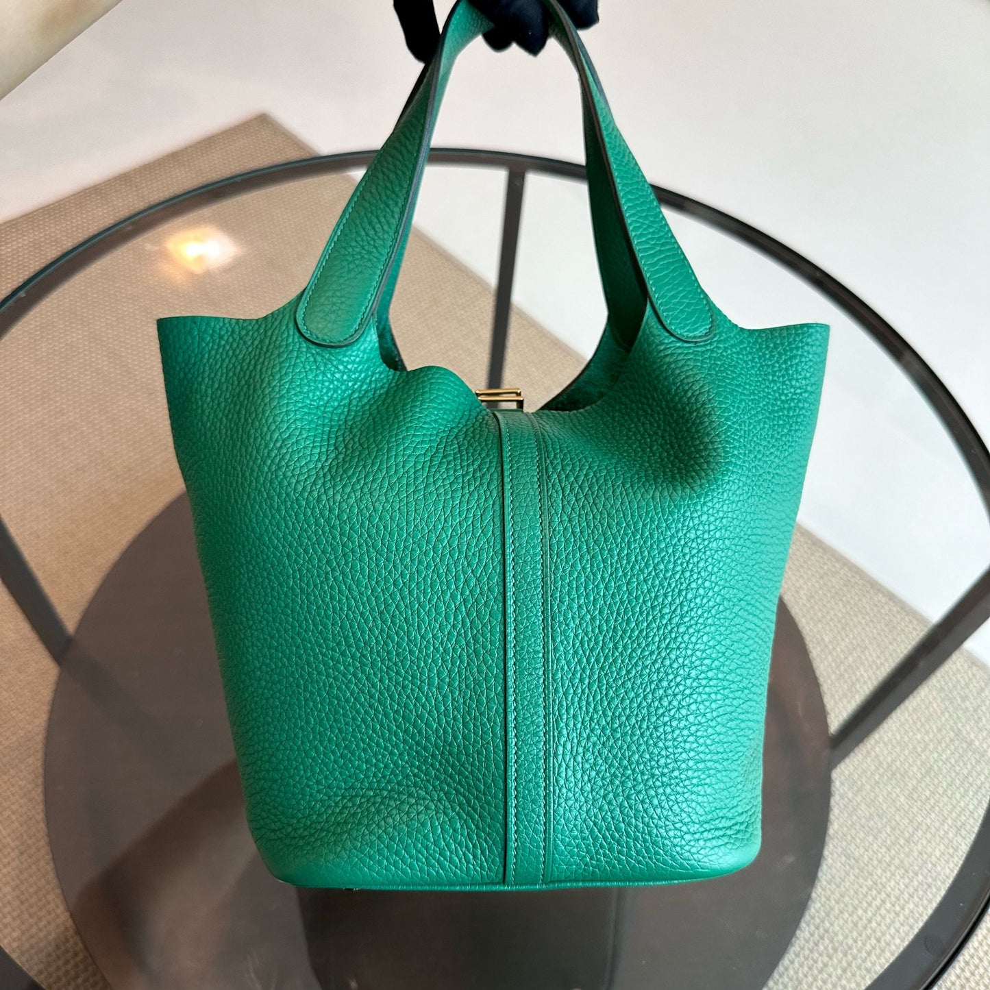*Receipt* Hermes Picotin 22 Bambou 1k Clemence Stamp A GHW