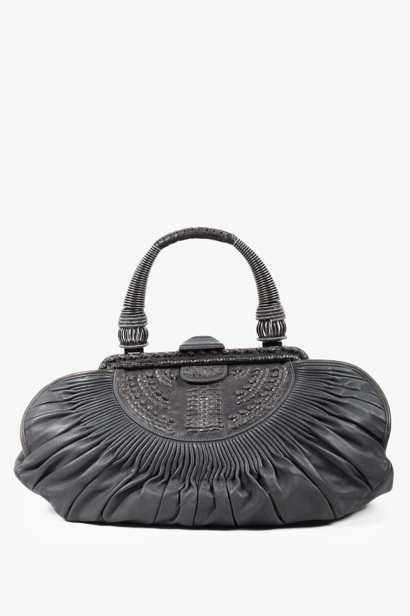 Dior Lou Nylon Leather Mini Shoulder Bag