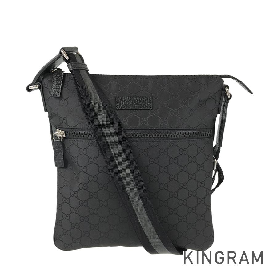 Gucci Nylon Twist Leather Shoulder Bag