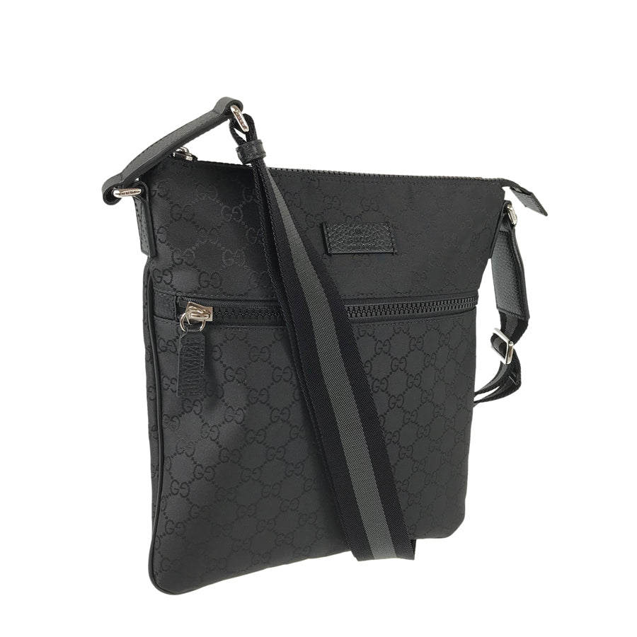 Gucci Nylon Twist Leather Shoulder Bag