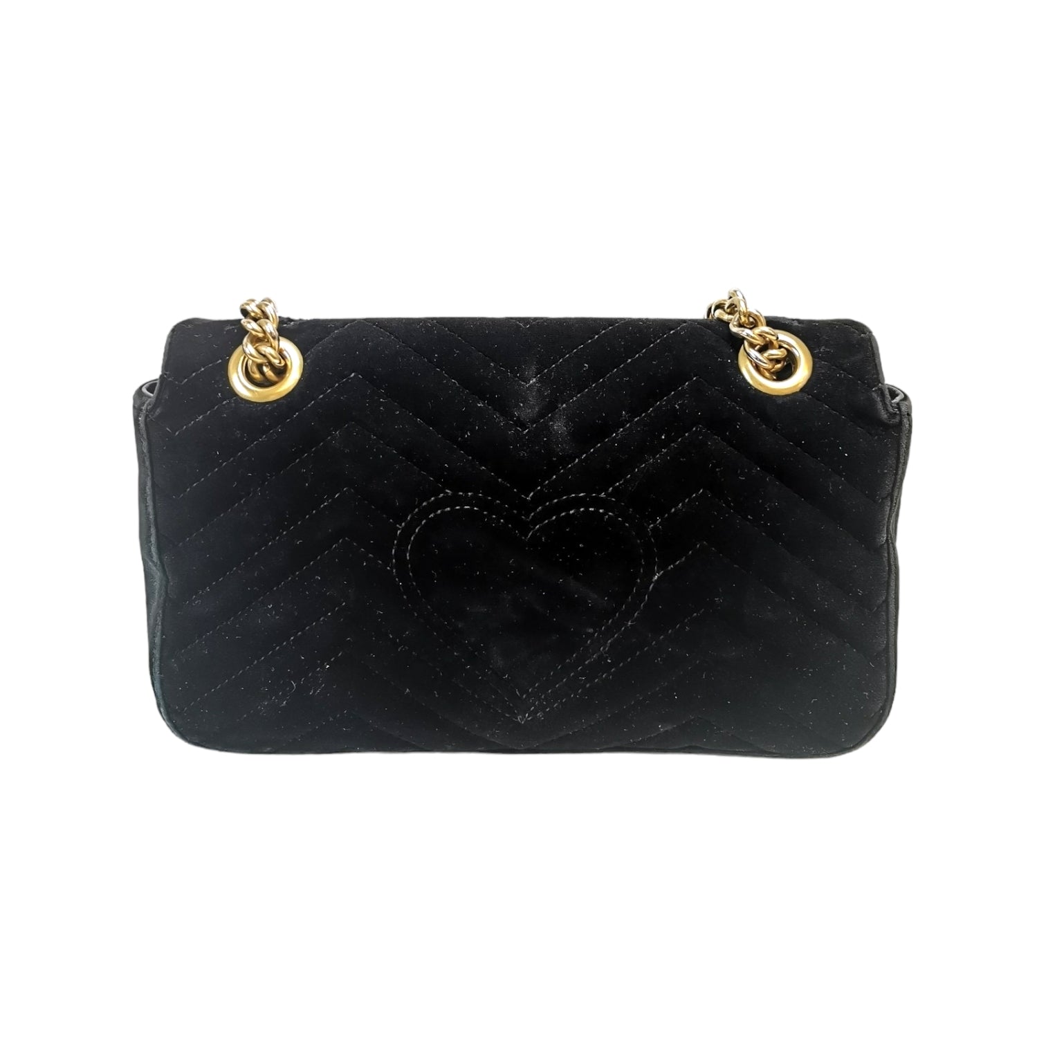 Gucci GG Marmont Black Quilted Crossbody
