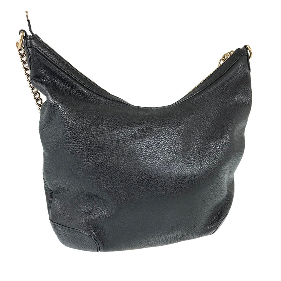 Gucci Twist Chain Leather Shoulder Bag