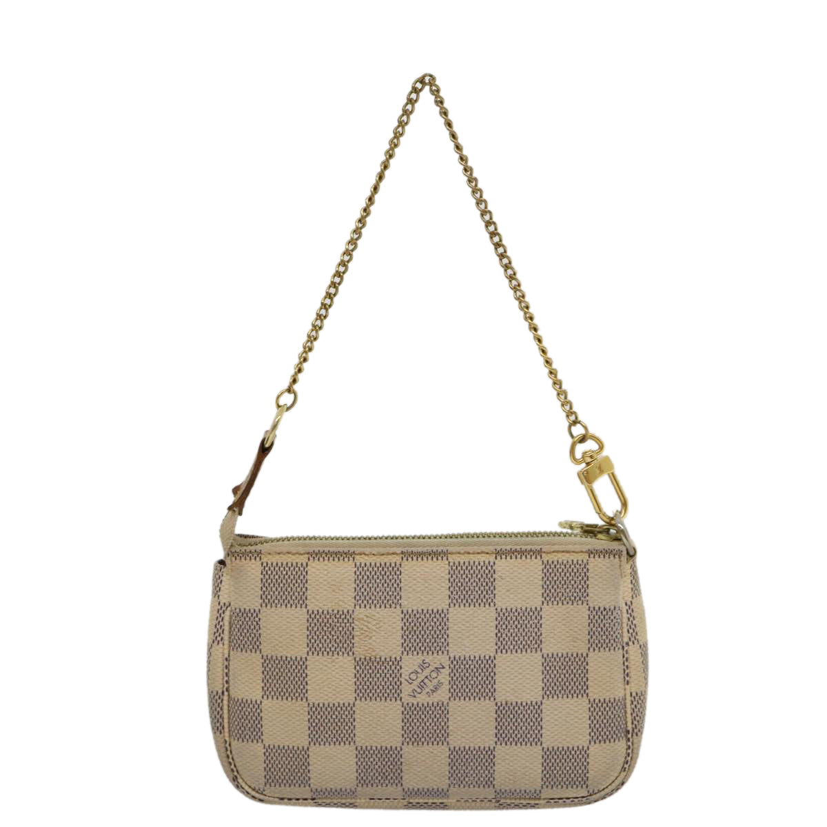 LOUIS VUITTON Damier Azur Mini Pochette Accessoires Pouch LV Auth rz439 Clutch