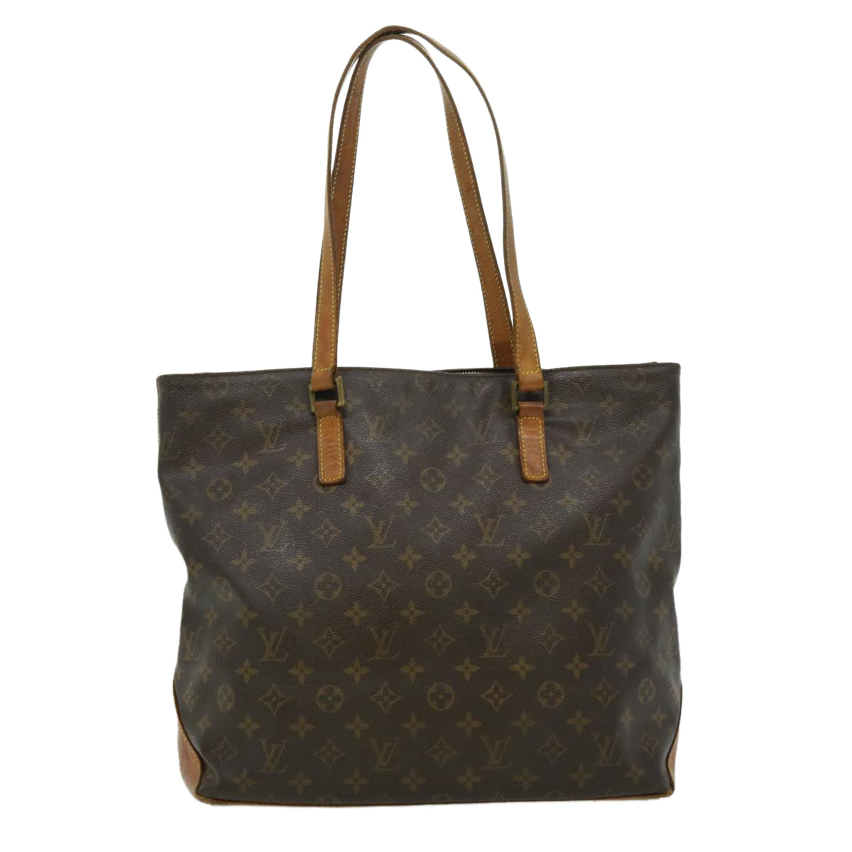 LOUIS VUITTON Monogram Cabas Mezzo Tote Bag LV Auth rz450