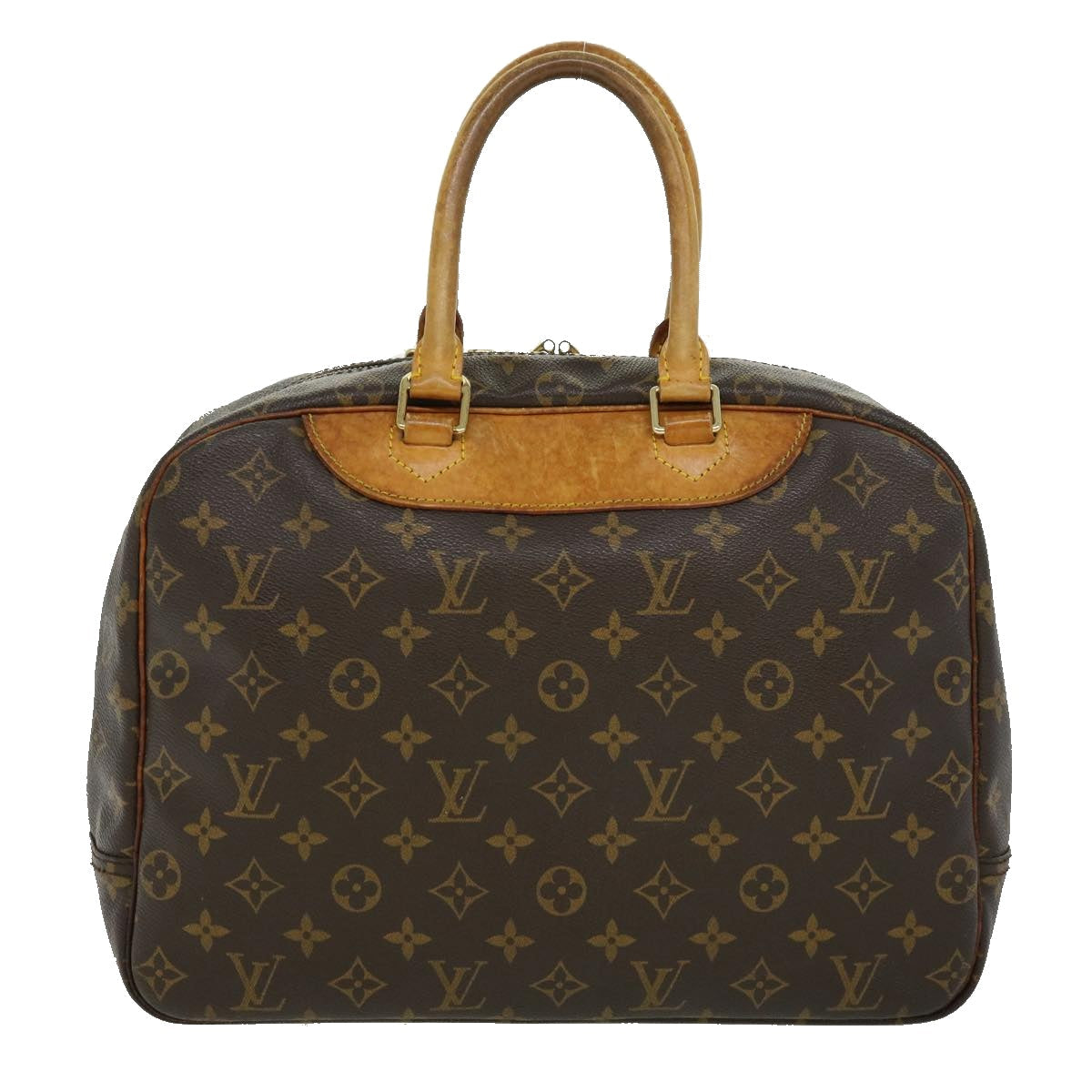 LOUIS VUITTON Monogram Deauville Hand Bag LV Auth rz519