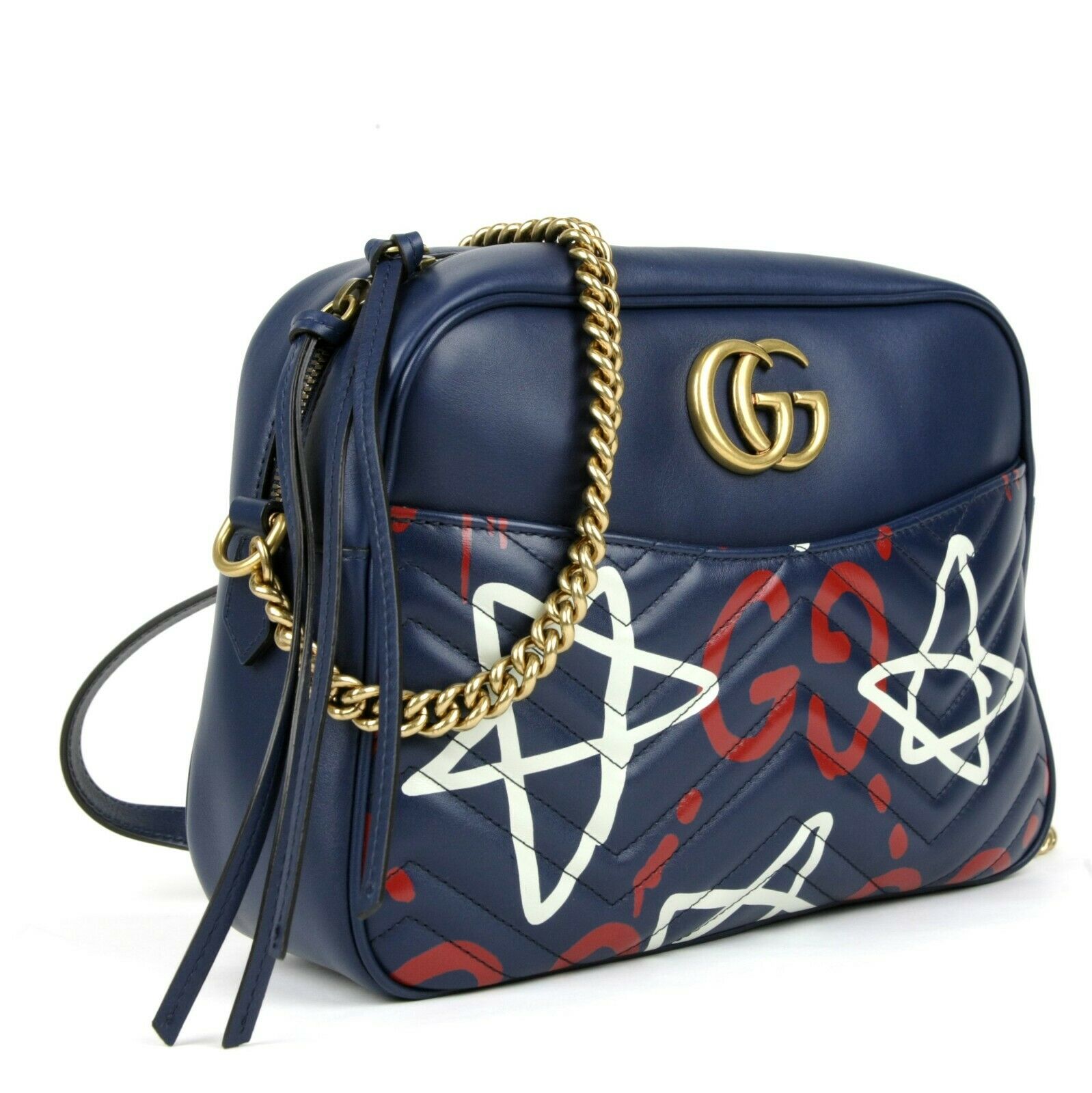 Gucci Chain Leather Shoulder Bag