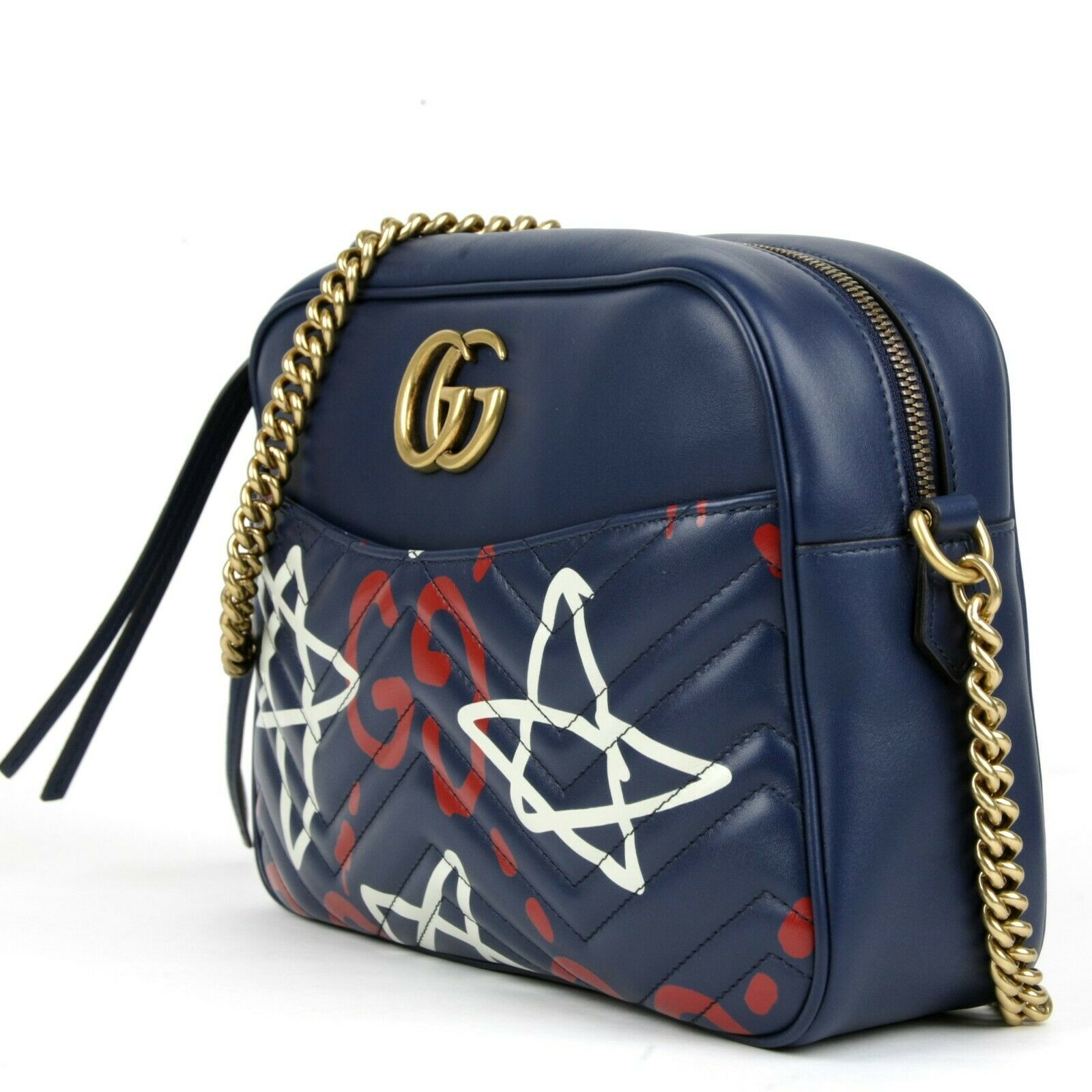 Gucci Chain Leather Shoulder Bag