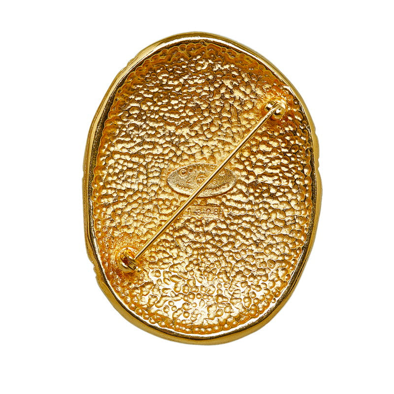 Chanel Gold Plated Crown Coco Mark Brooch Classic Flap Tote