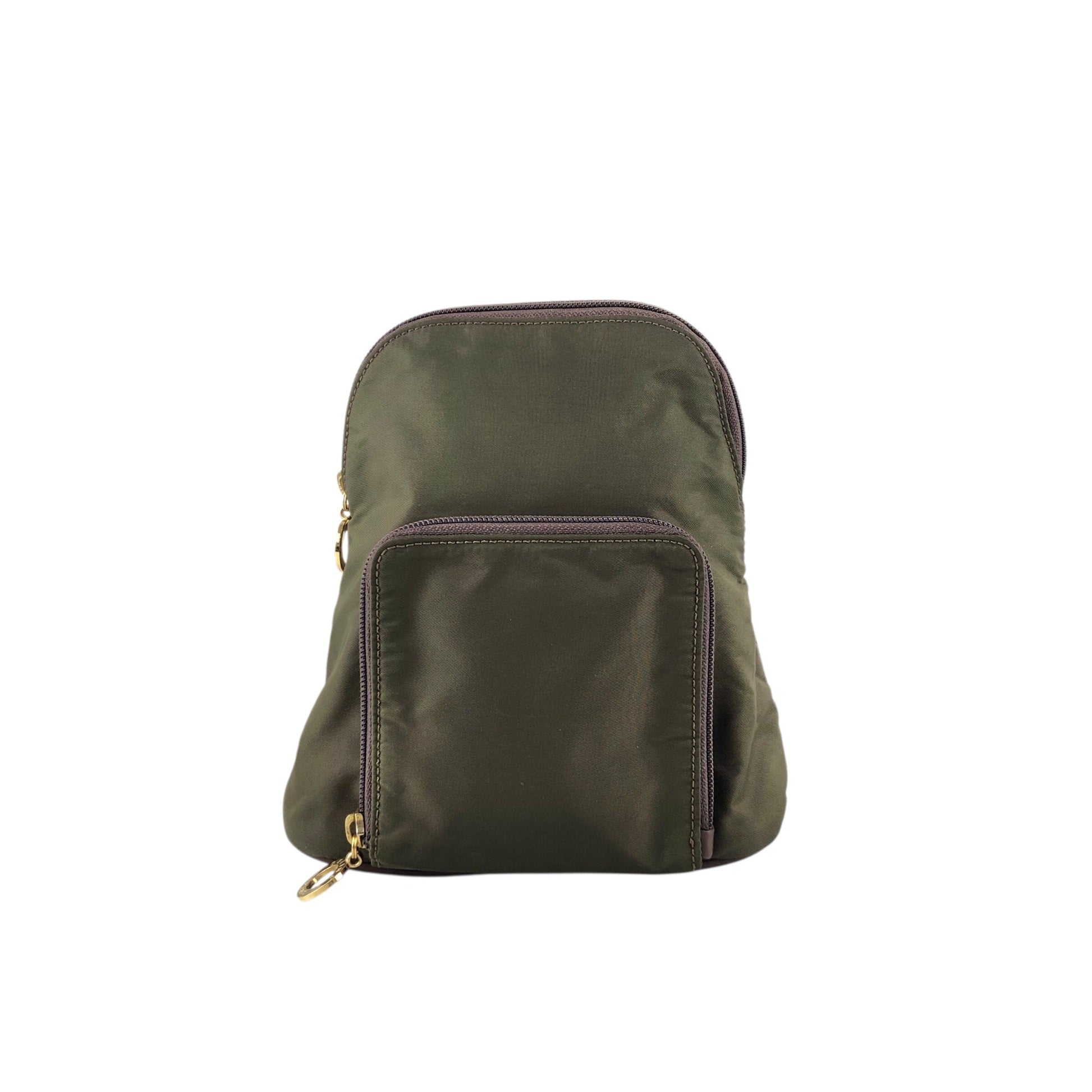 CELINE Circle Logo Backpack Khaki yubkrm