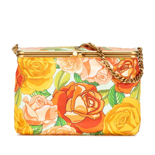 Saint Laurent YSL Logo Flower Polyamide Shoulder Bag