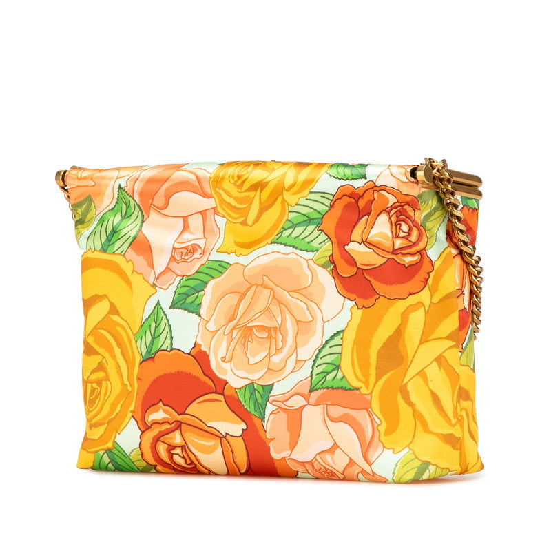 Saint Laurent YSL Logo Flower Polyamide Shoulder Bag