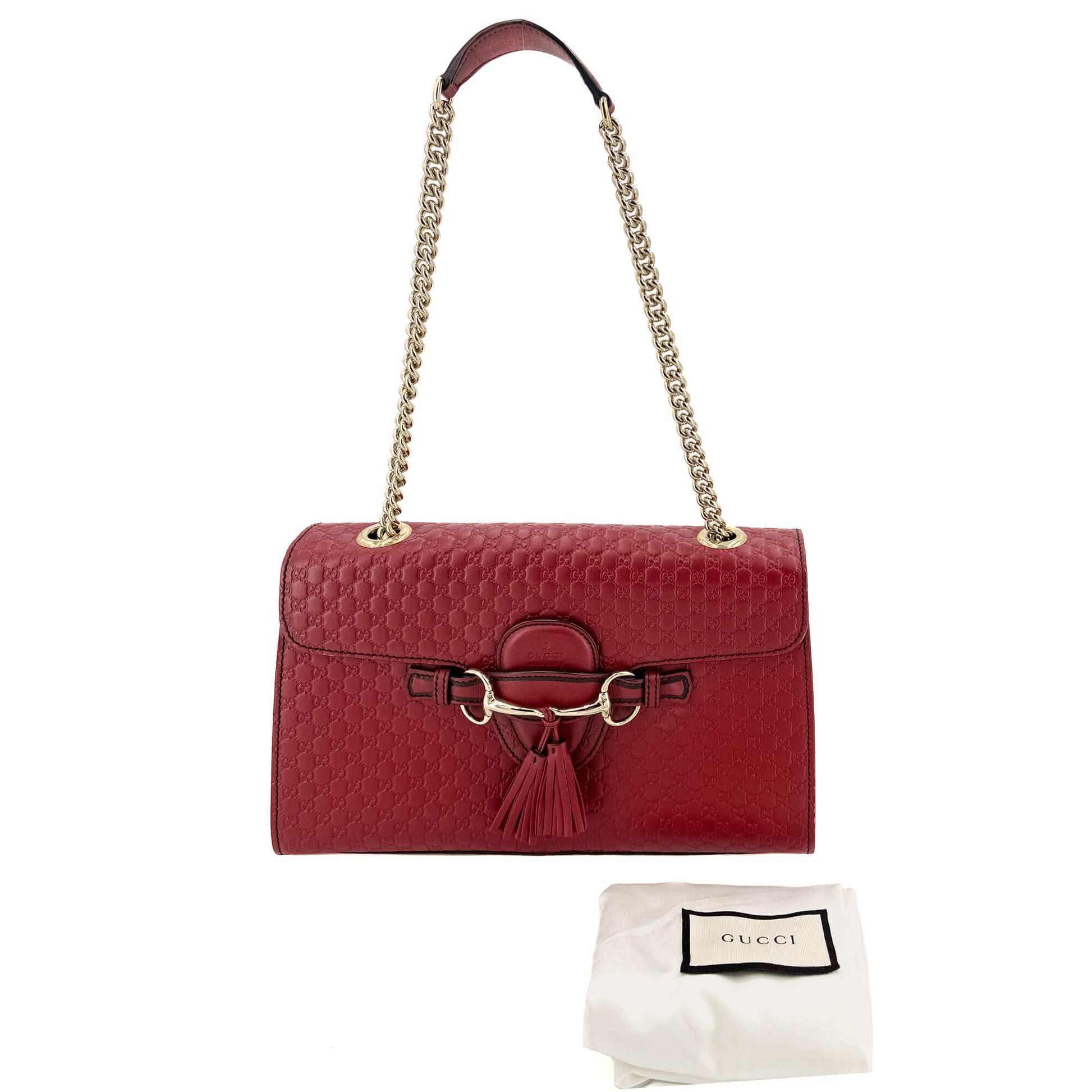 Gucci Chain Leather Shoulder Bag