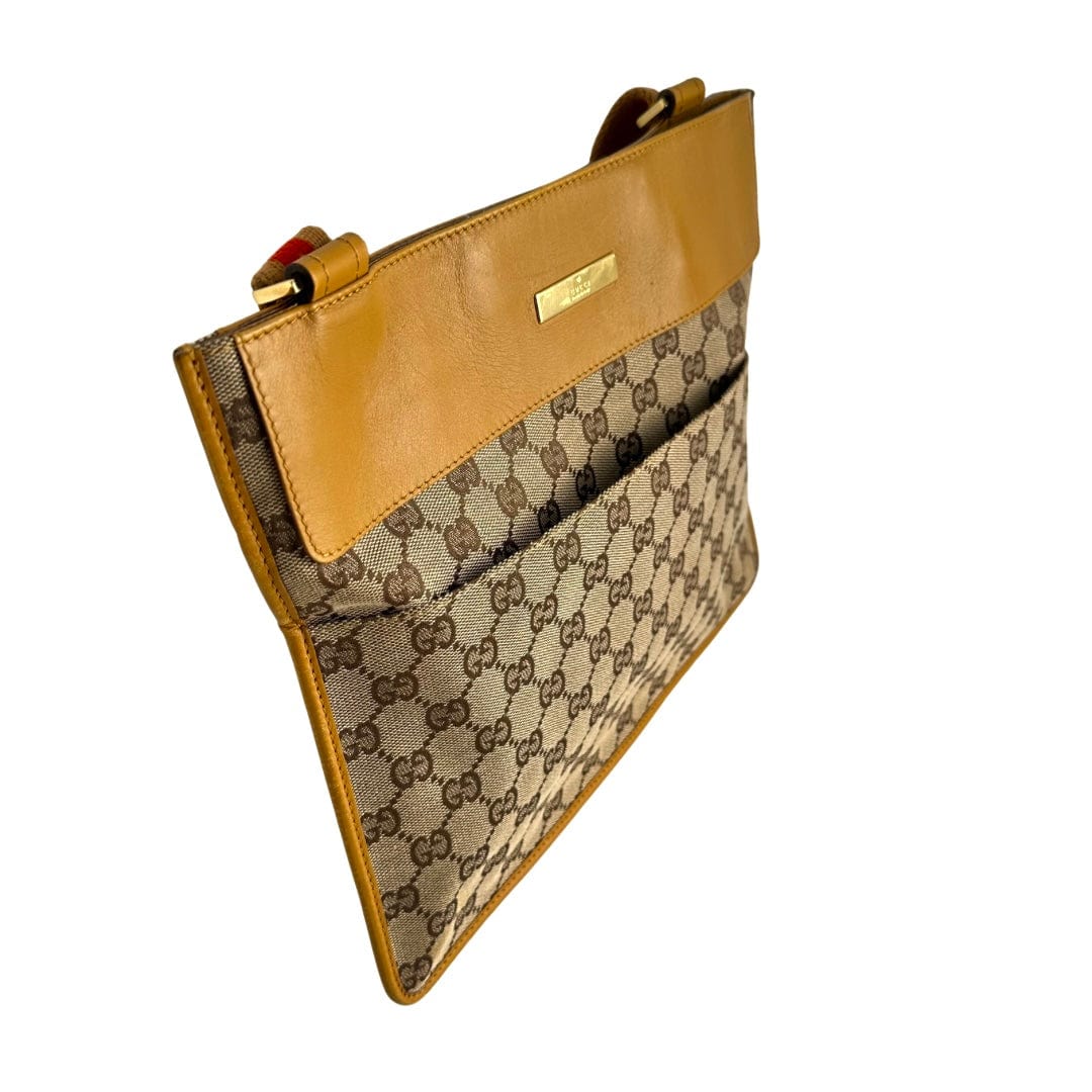 Gucci Monogram Canvas Shoulder Bag