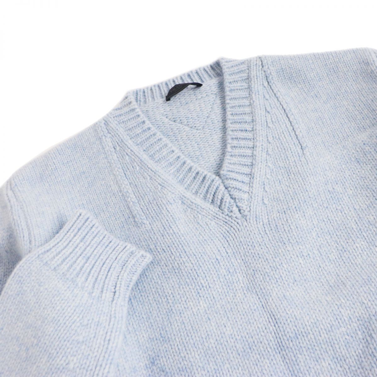 PRADA knit Main: 100% virgin wool Light blue mens 44