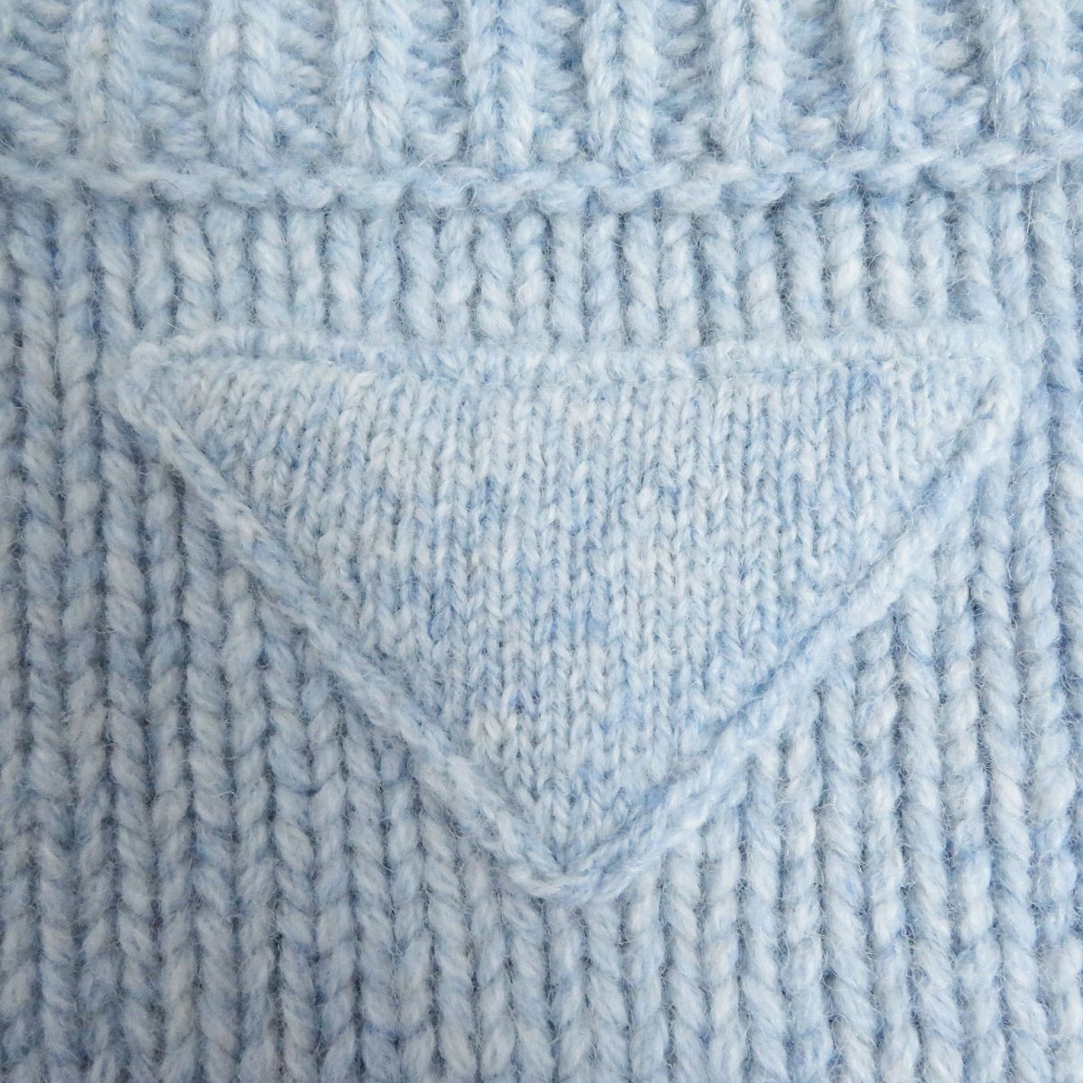 PRADA knit Main: 100% virgin wool Light blue mens 44