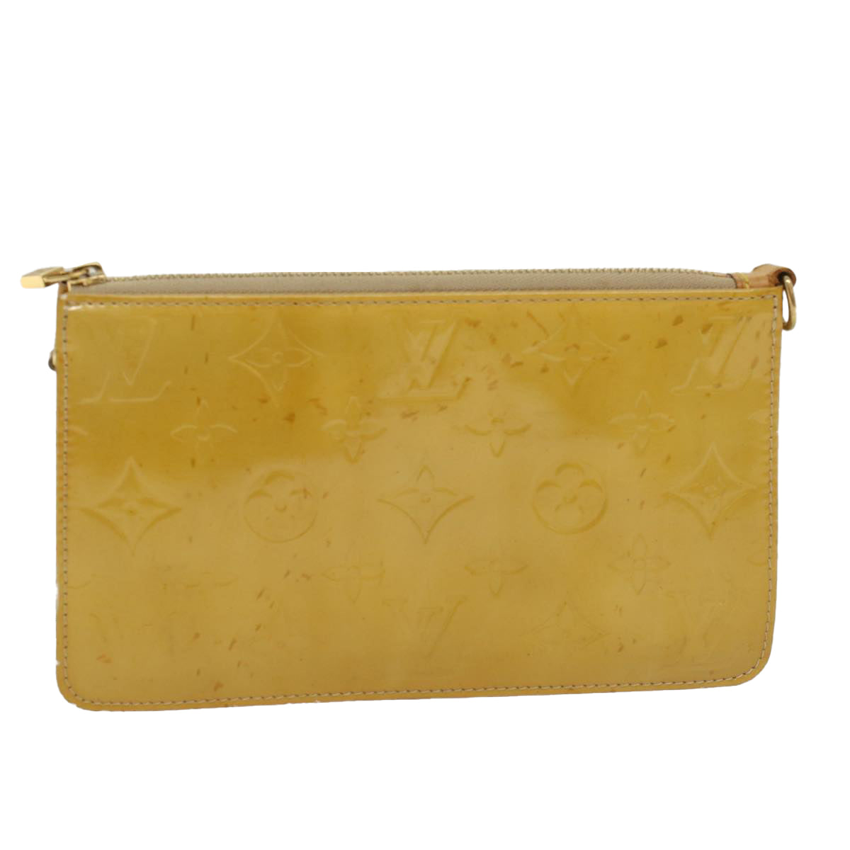 Louis Vuitton Monogram Vernis Lexington Accessory Pouch Beige Auth tb780 Clutch