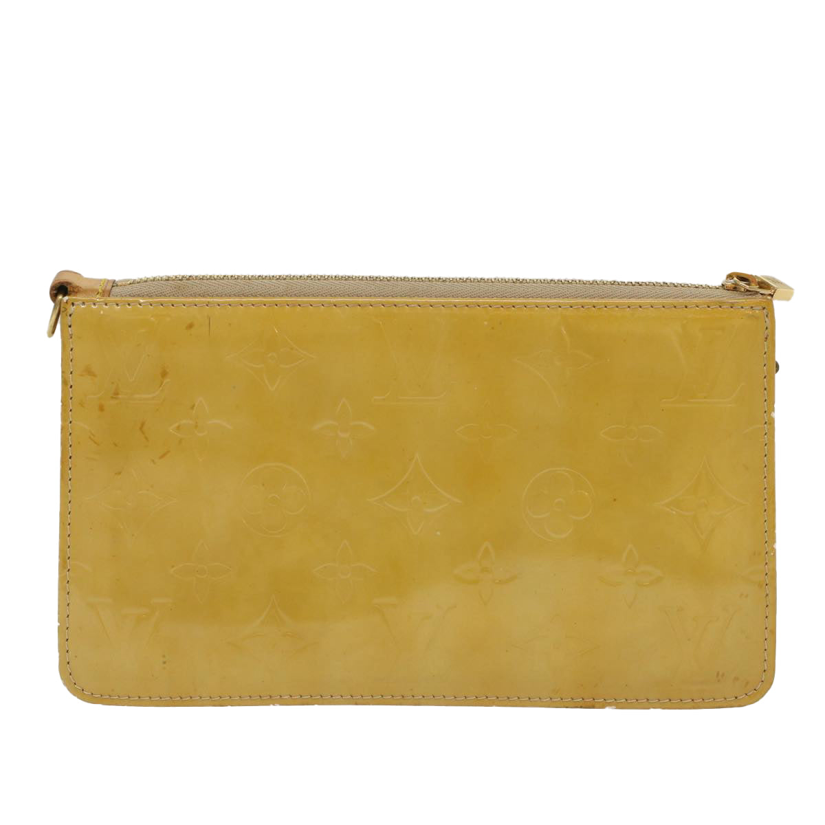 Louis Vuitton Monogram Vernis Lexington Accessory Pouch Beige Auth tb780 Clutch