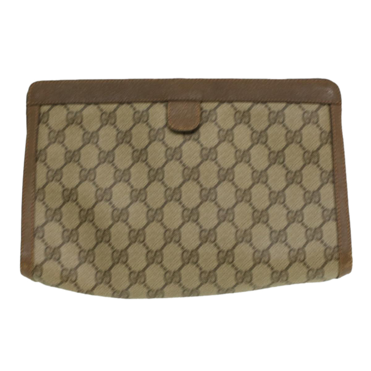 Gucci Leather Canvas Clutch