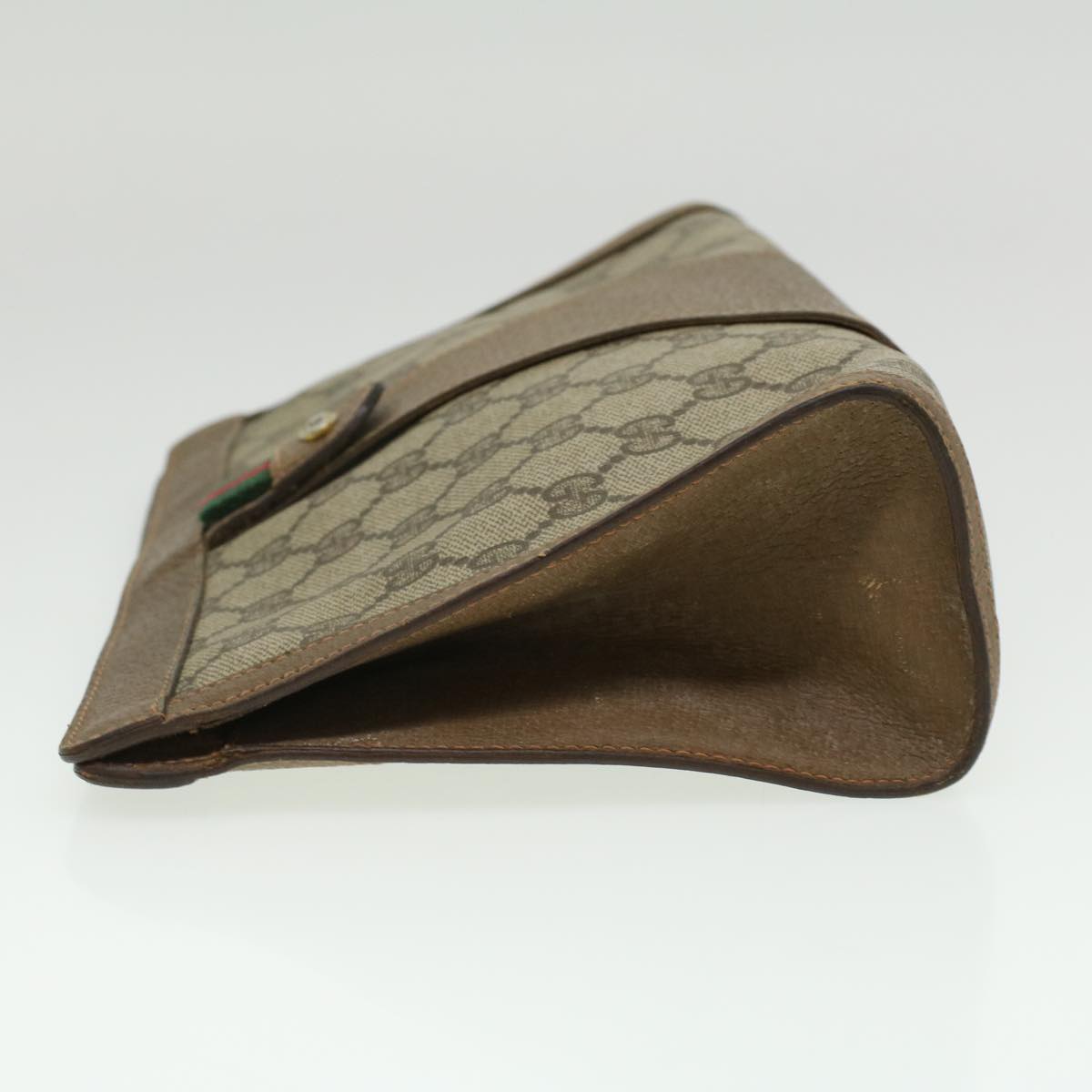 Gucci Leather Canvas Clutch