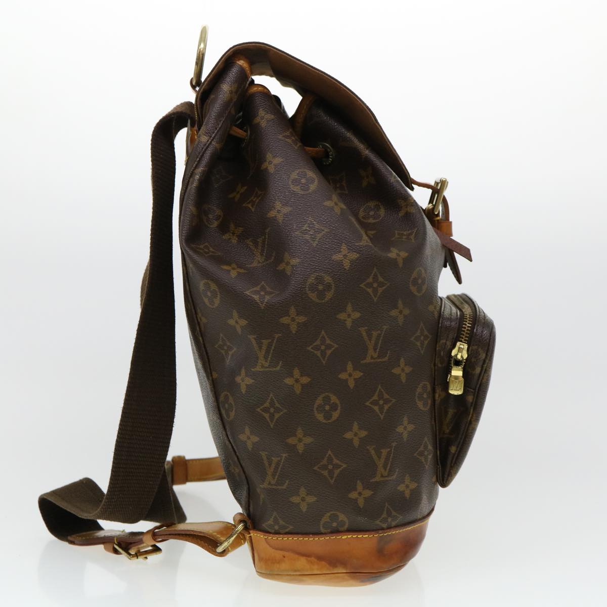 LOUIS VUITTON Monogram Montsouris GM Backpack LV Auth th3460