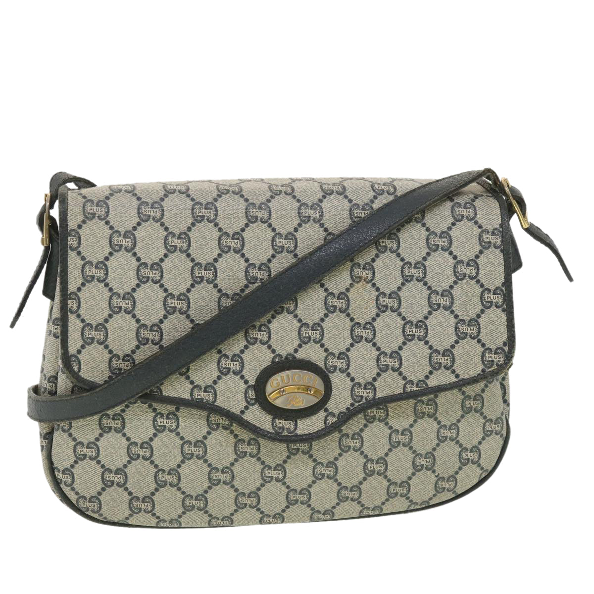 Gucci Leather Canvas Shoulder Bag