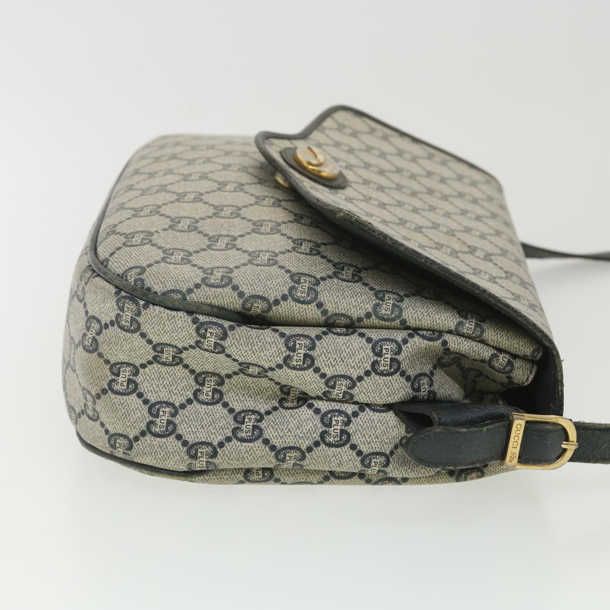 Gucci Leather Canvas Shoulder Bag