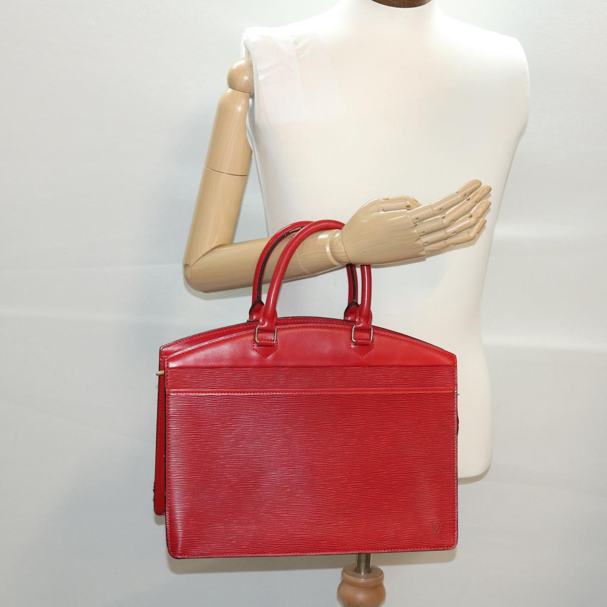 LOUIS VUITTON Epi Riviera Hand Bag Red M48187 LV th3503