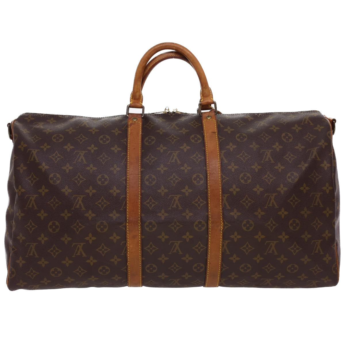LOUIS VUITTON Monogram Keepall Bandouliere 55 Boston Bag M41414 LV th3550