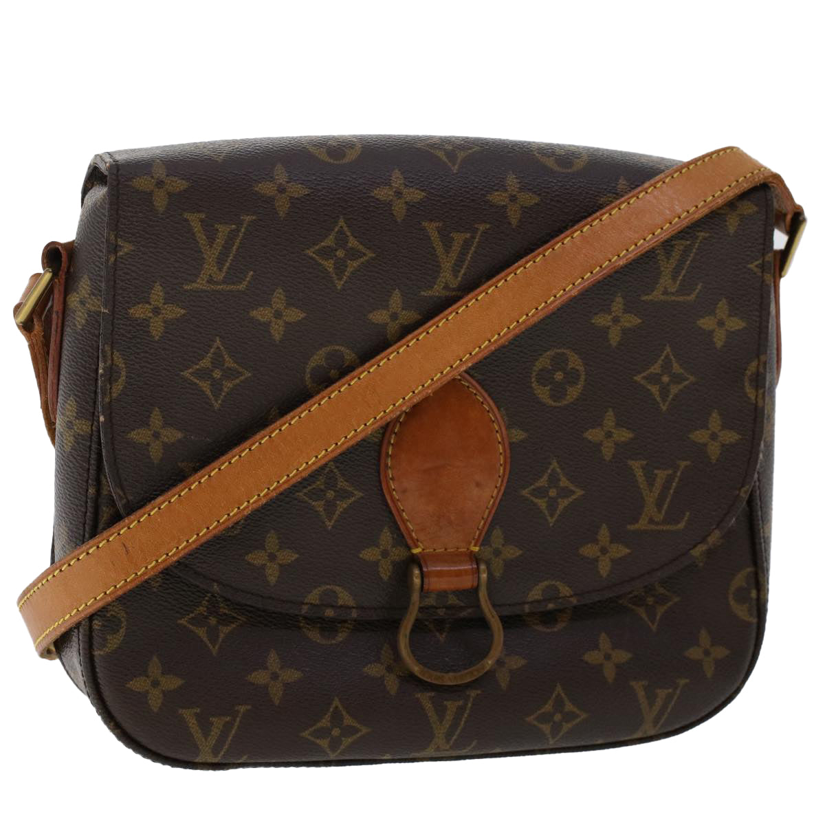LOUIS VUITTON Monogram Saint Cloud GM Shoulder Bag LV Auth th3856