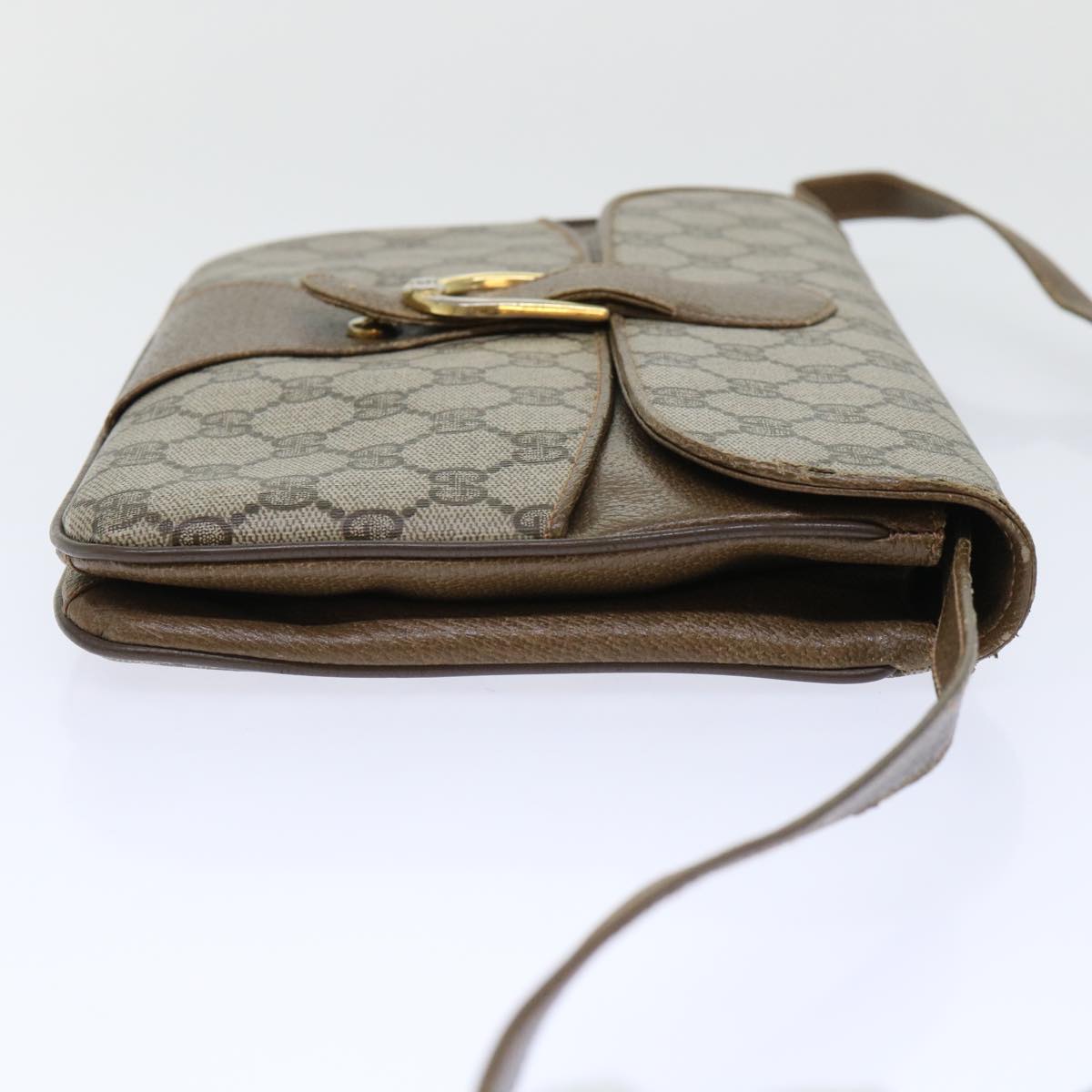 Gucci Leather Canvas Shoulder Bag