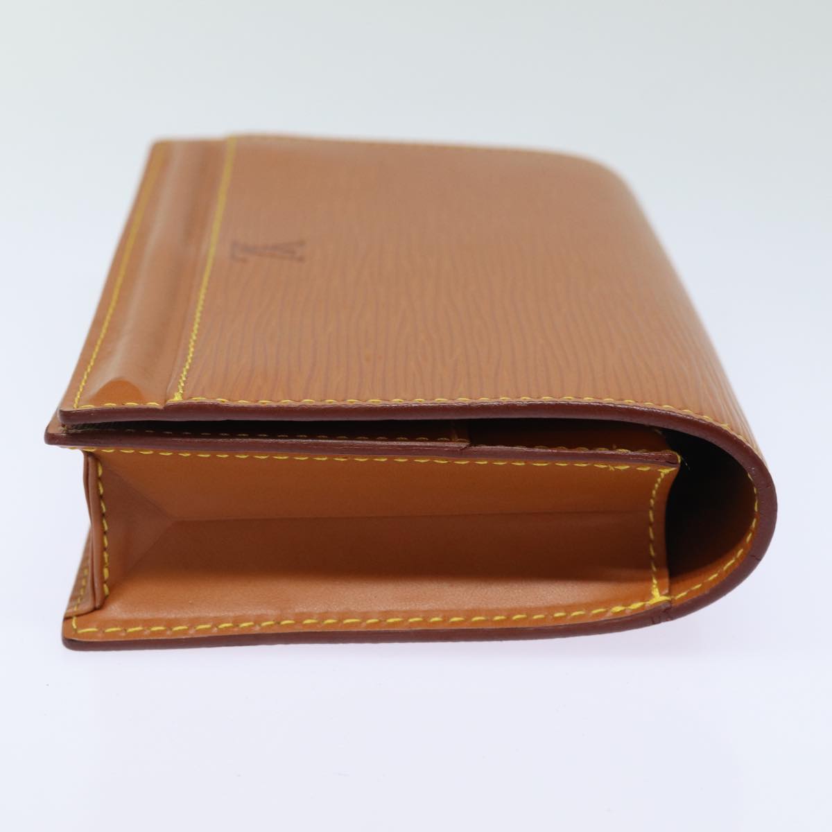 LOUIS VUITTON Epi Tilsitt Pouch Brown M52603 LV Auth th5122
