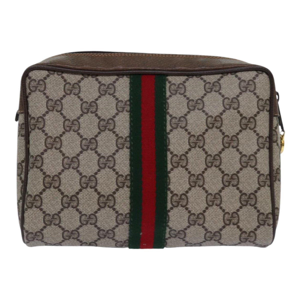 Gucci Leather Canvas Clutch