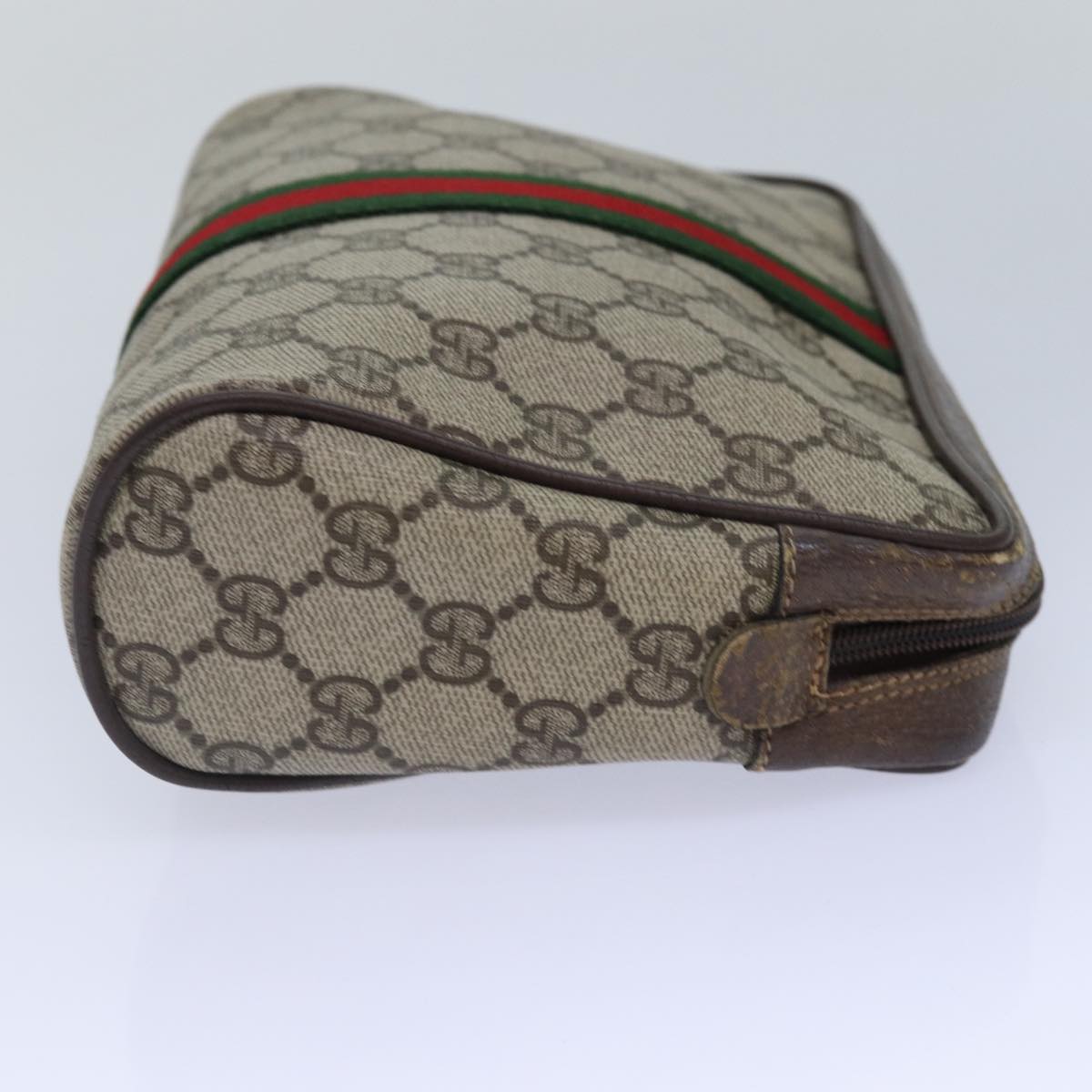 Gucci Leather Canvas Clutch
